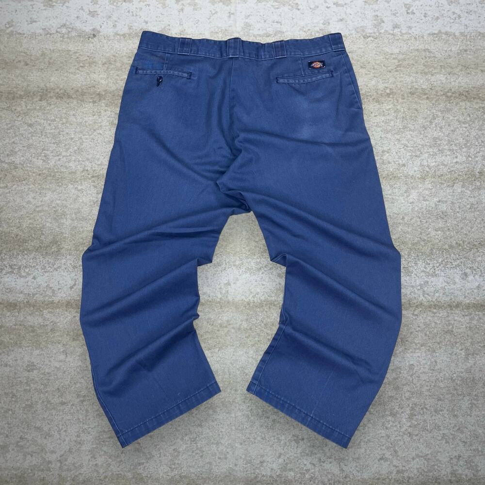 Vintage Y2K Dickies Khakis Pants 40x30 Regular Straight Leg Fit Navy Blue Cotton